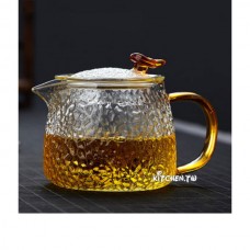 錘紋耐熱玻璃茶壺(400ml)