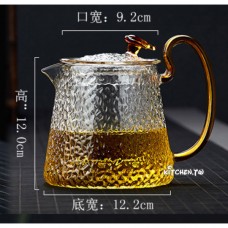 錘紋耐熱玻璃茶壺(800ml)